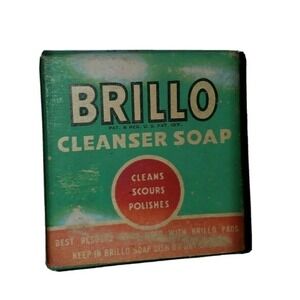 Vintage BRILLO Cleanser Soap And Box